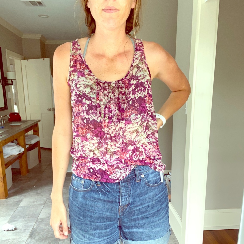 Madewell floral tank
